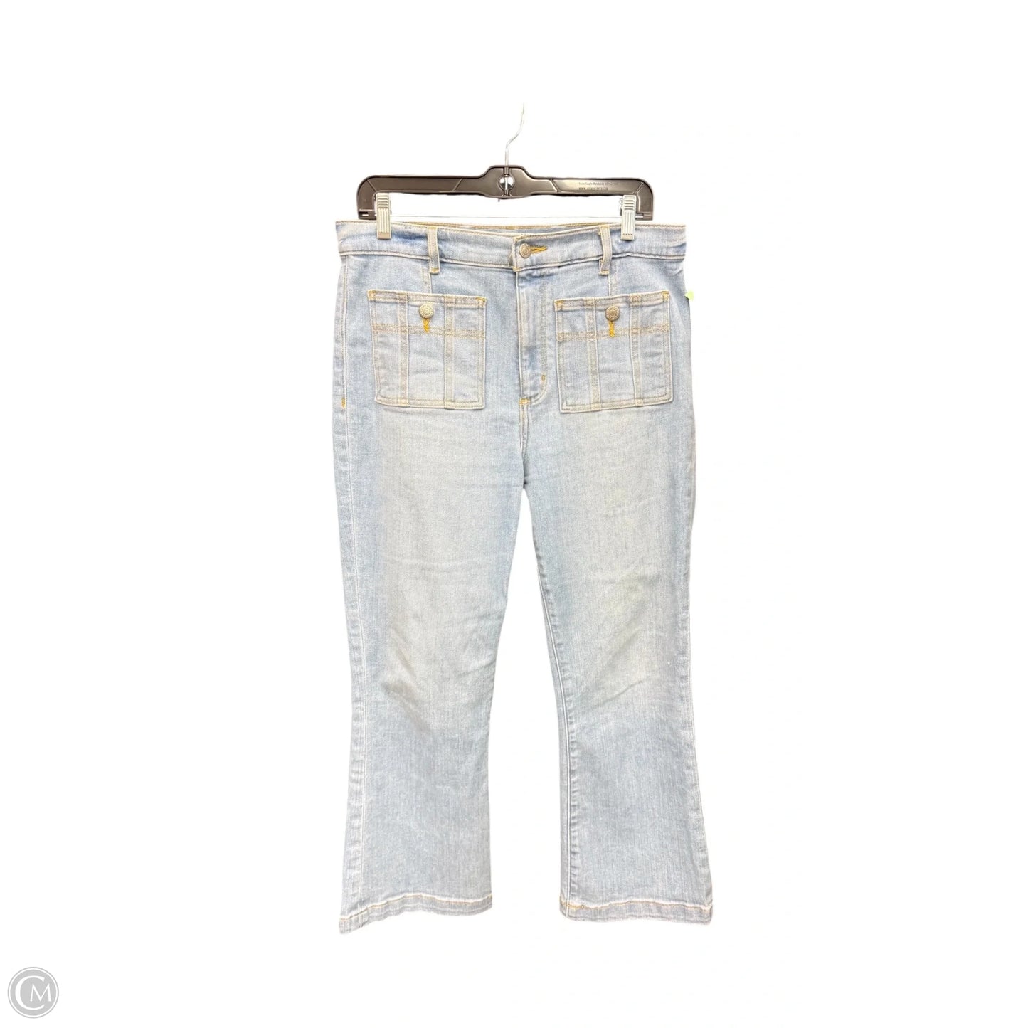 Jeans Wide Leg By Loft In Blue Denim, Size: 8