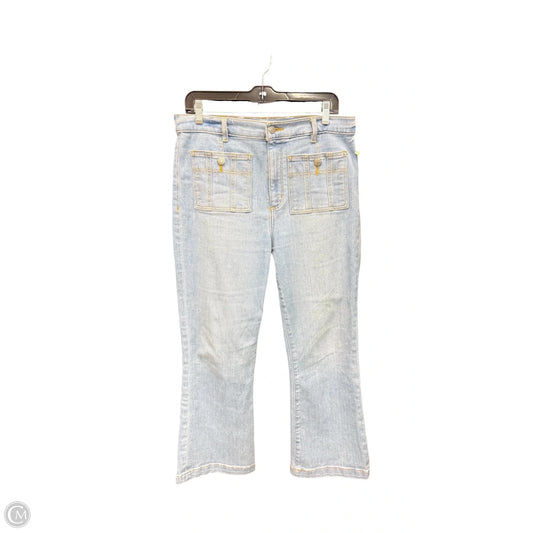 Jeans Wide Leg By Loft In Blue Denim, Size: 8