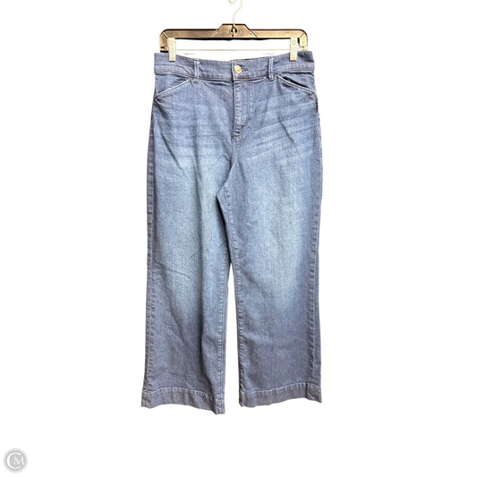 Jeans Wide Leg By Loft In Blue Denim, Size: 10