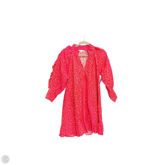 Dress Casual Short By Karlie In Pink & Red, Size: S
