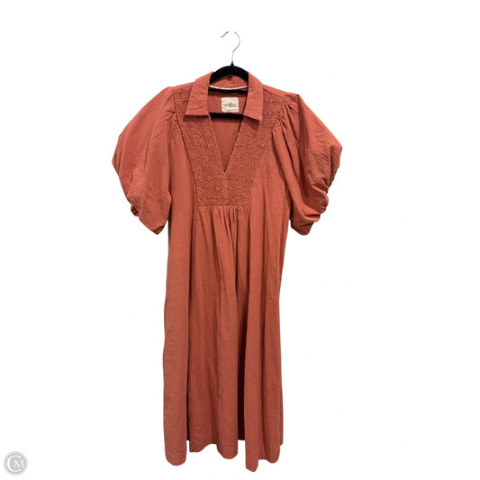 Dress Casual Midi By Umgee In Peach, Size: M
