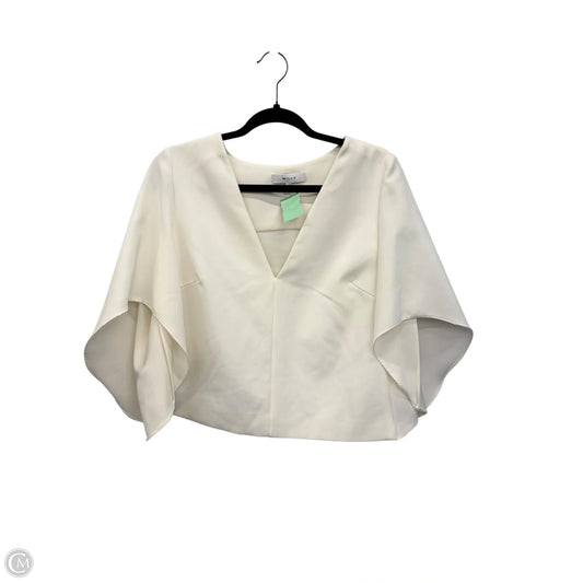 Top Short Sleeve Designer By Milly In Cream, Size: M