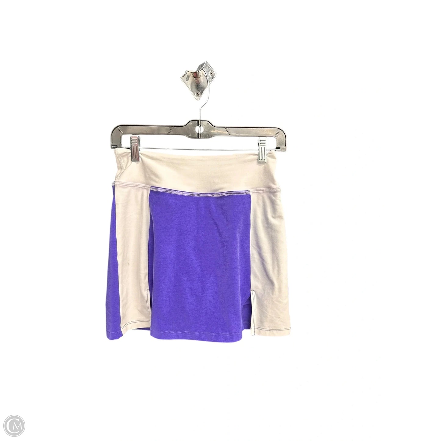 Athletic Skort By Beyond Yoga In Purple & White, Size: Xs