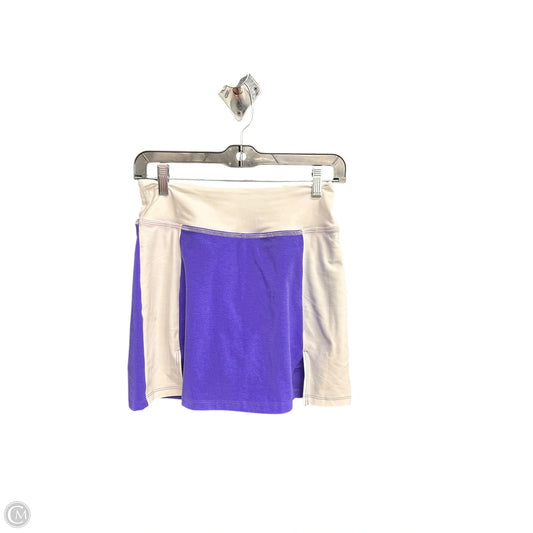 Athletic Skort By Beyond Yoga In Purple & White, Size: Xs