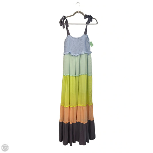 Dress Casual Maxi By Clothes Mentor In Multi-colored, Size: L
