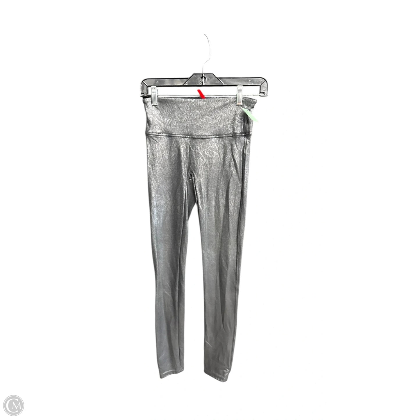 Athletic Leggings By Spanx In Grey, Size: S