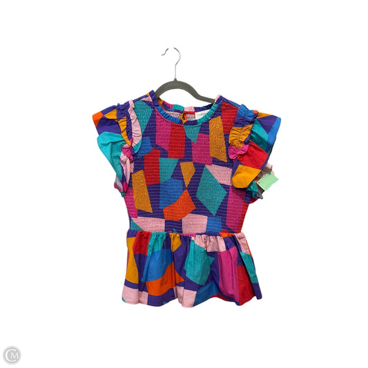 Top Sleeveless By Peach Love Cream California In Multi-colored, Size: M