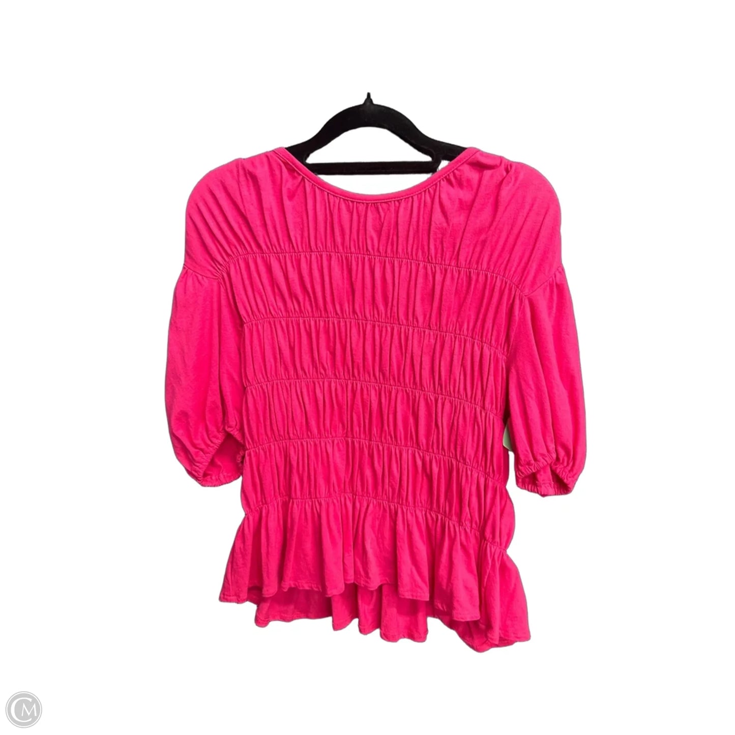 Top Short Sleeve By Another Love In Pink, Size: S