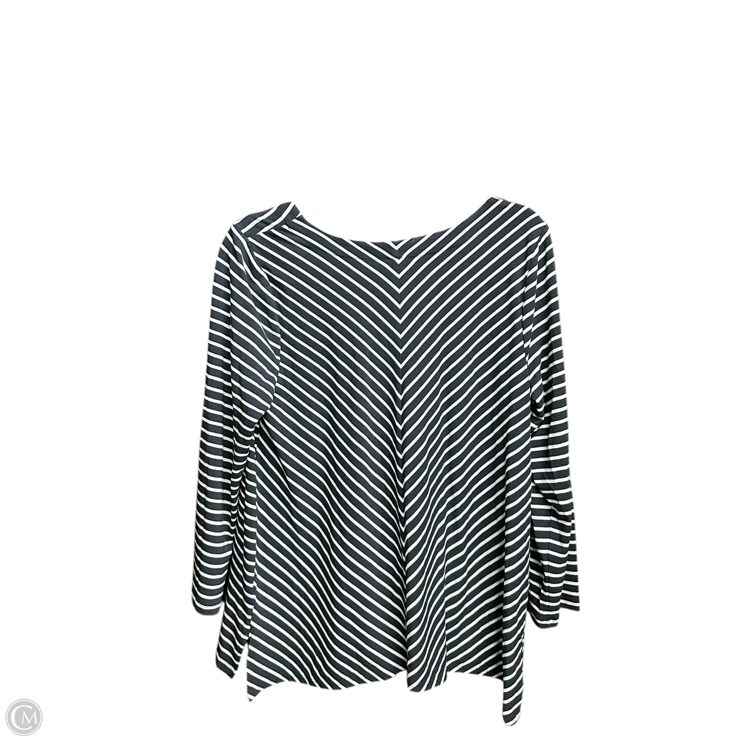 Top Long Sleeve By J. Jill In Striped Pattern, Size: M