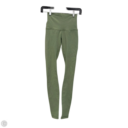 Athletic Leggings By Lululemon In Green, Size: Xs