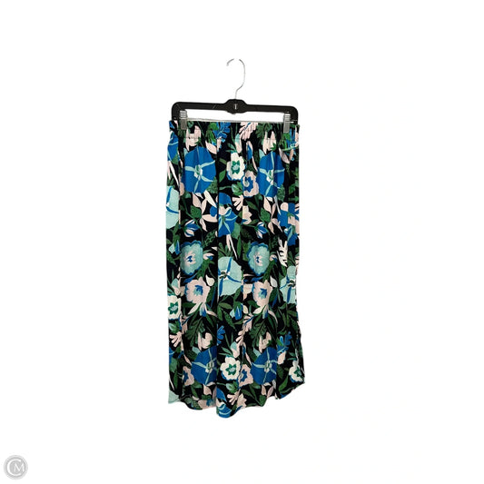 Skirt Midi By Loft In Floral Print, Size: 4