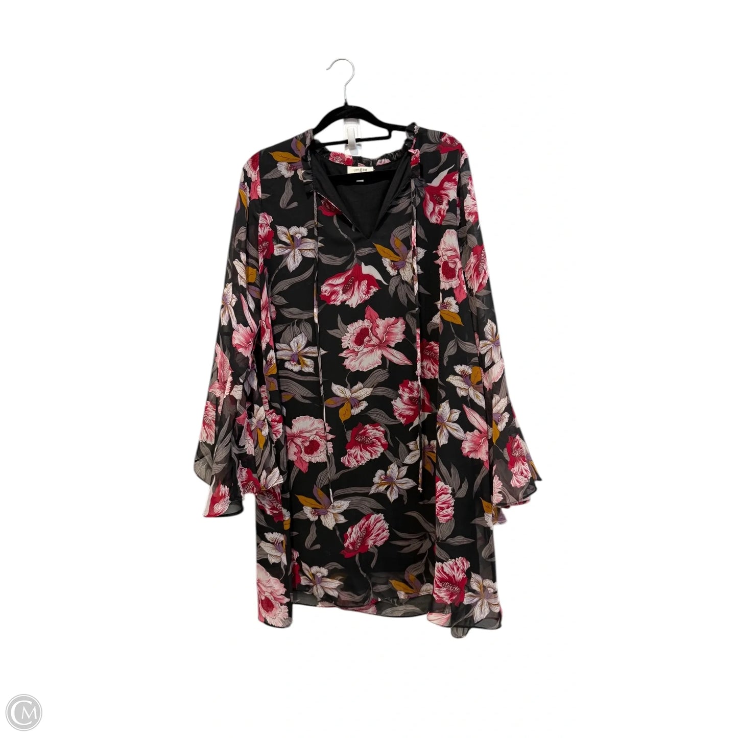 Tunic 3/4 Sleeve By Umgee In Floral Print, Size: M