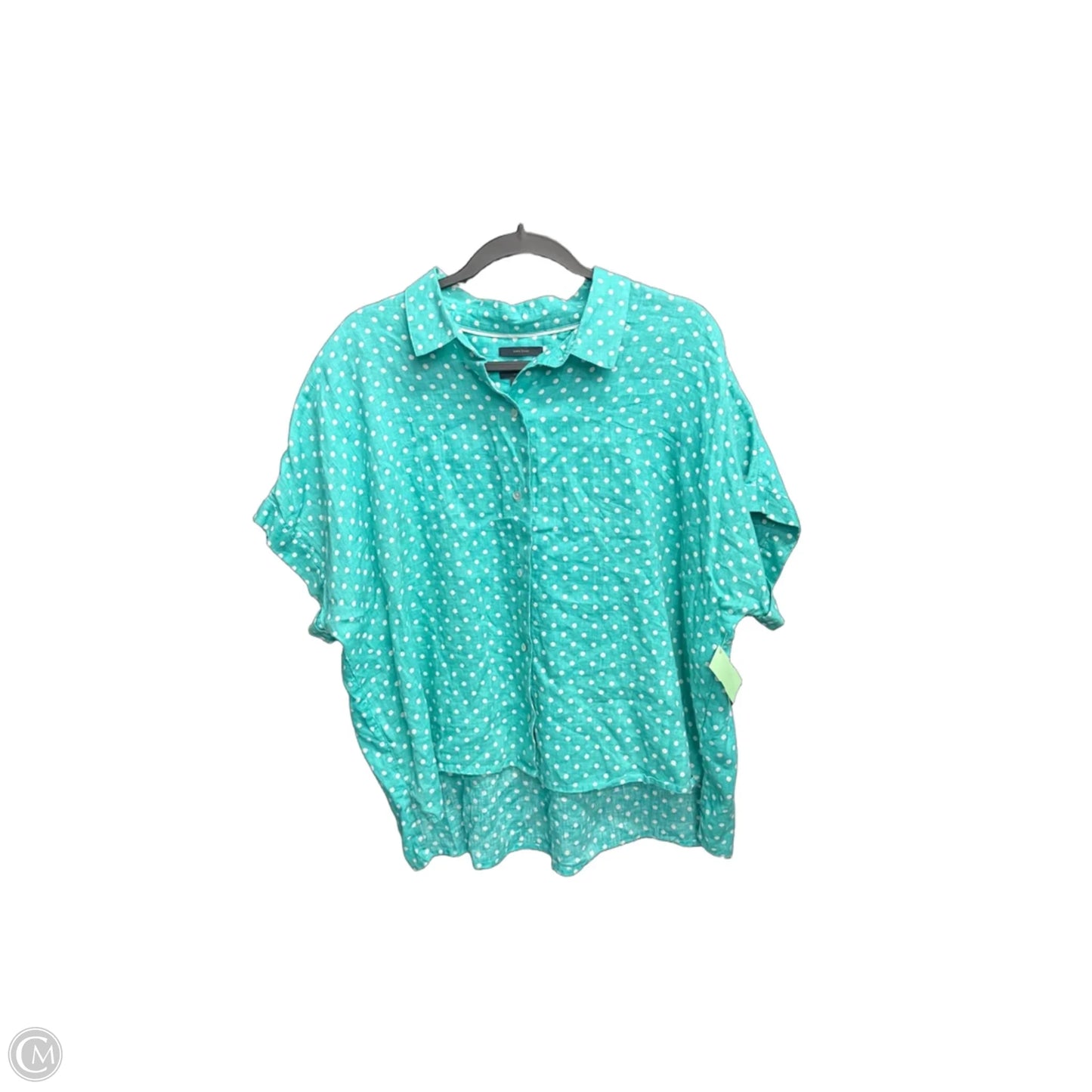 Top Short Sleeve By Rachel Roy In Polkadot Pattern, Size: Xl