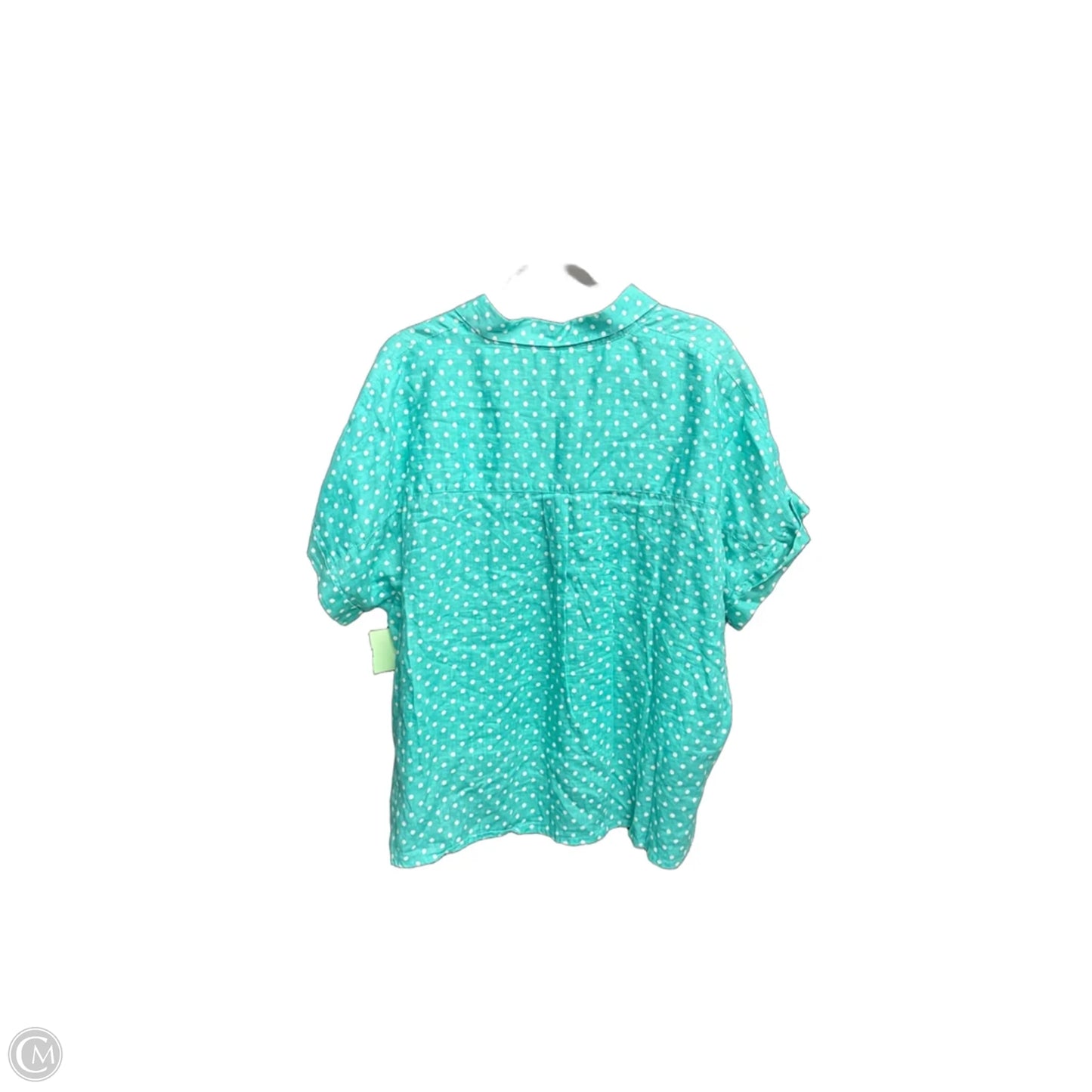 Top Short Sleeve By Rachel Roy In Polkadot Pattern, Size: Xl
