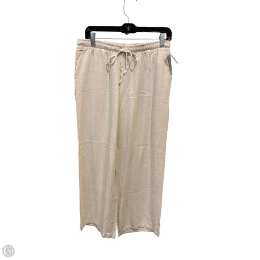Pants Linen By Clothes Mentor In Cream, Size: 12