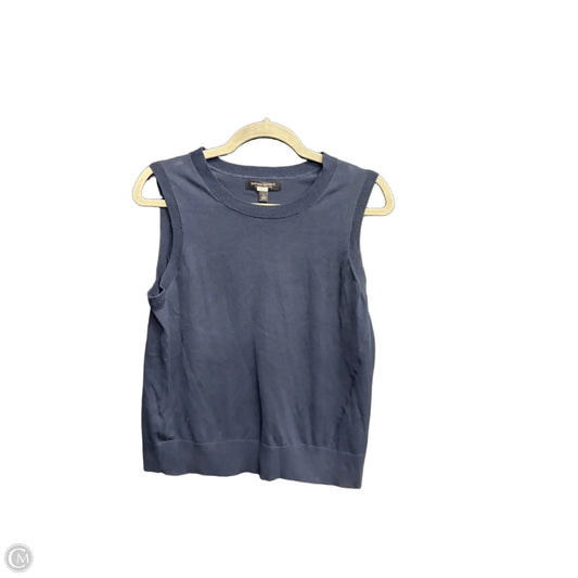 Top Sleeveless By Banana Republic In Navy, Size: L