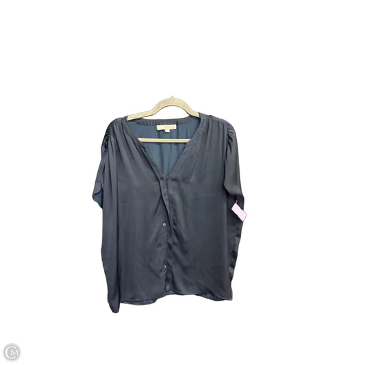 Top Short Sleeve By Loft In Black, Size: M