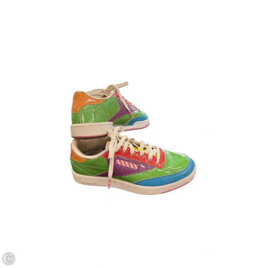 Shoes Sneakers By Reebok In Rainbow Print, Size: 7