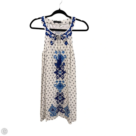 Dress Casual Short By Thml In Blue & White, Size: Xs