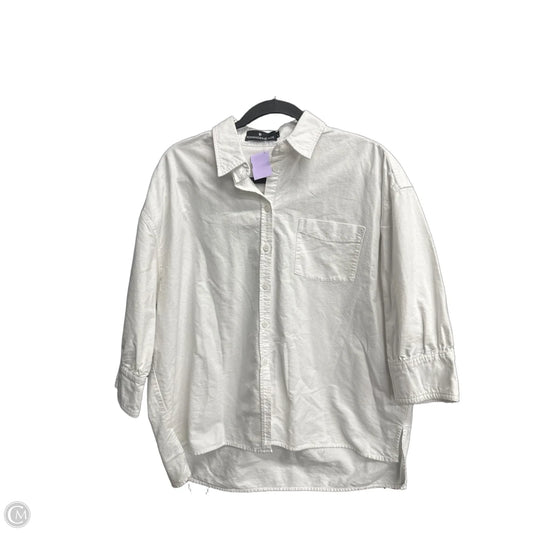 Top 3/4 Sleeve By Pomander Place In White, Size: L