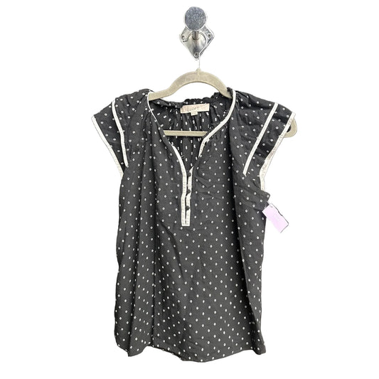 Top Sleeveless By Loft In Black & White, Size: Xs