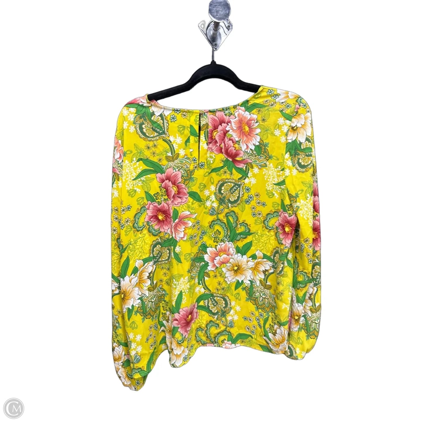 Top Long Sleeve By Loft In Floral Print, Size: L