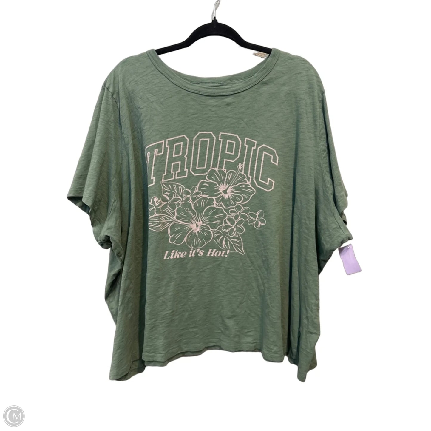 Top Short Sleeve By Old Navy In Green, Size: 4x