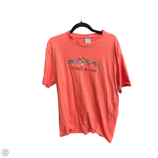 Top Short Sleeve By Clothes Mentor In Coral, Size: L