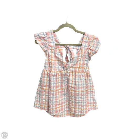 Top Sleeveless By E&m In Multi-colored, Size: L