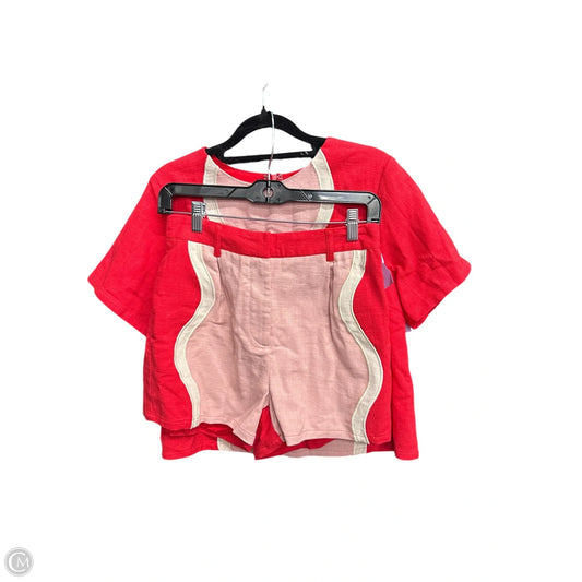 Shorts Set By Strut & Bolt In Pink & Red, Size: S