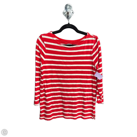 Top 3/4 Sleeve By Old Navy In Striped Pattern, Size: M