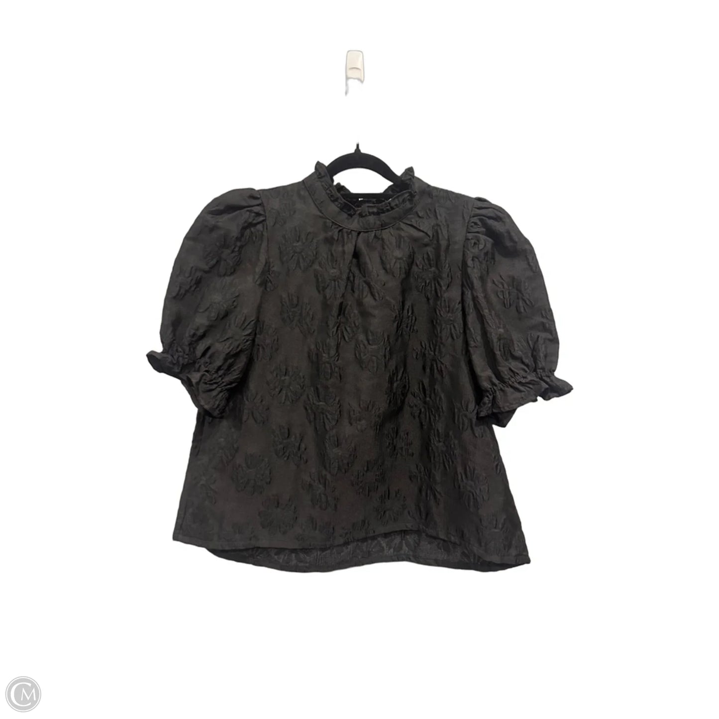 Top Short Sleeve By Tcec In Black, Size: L