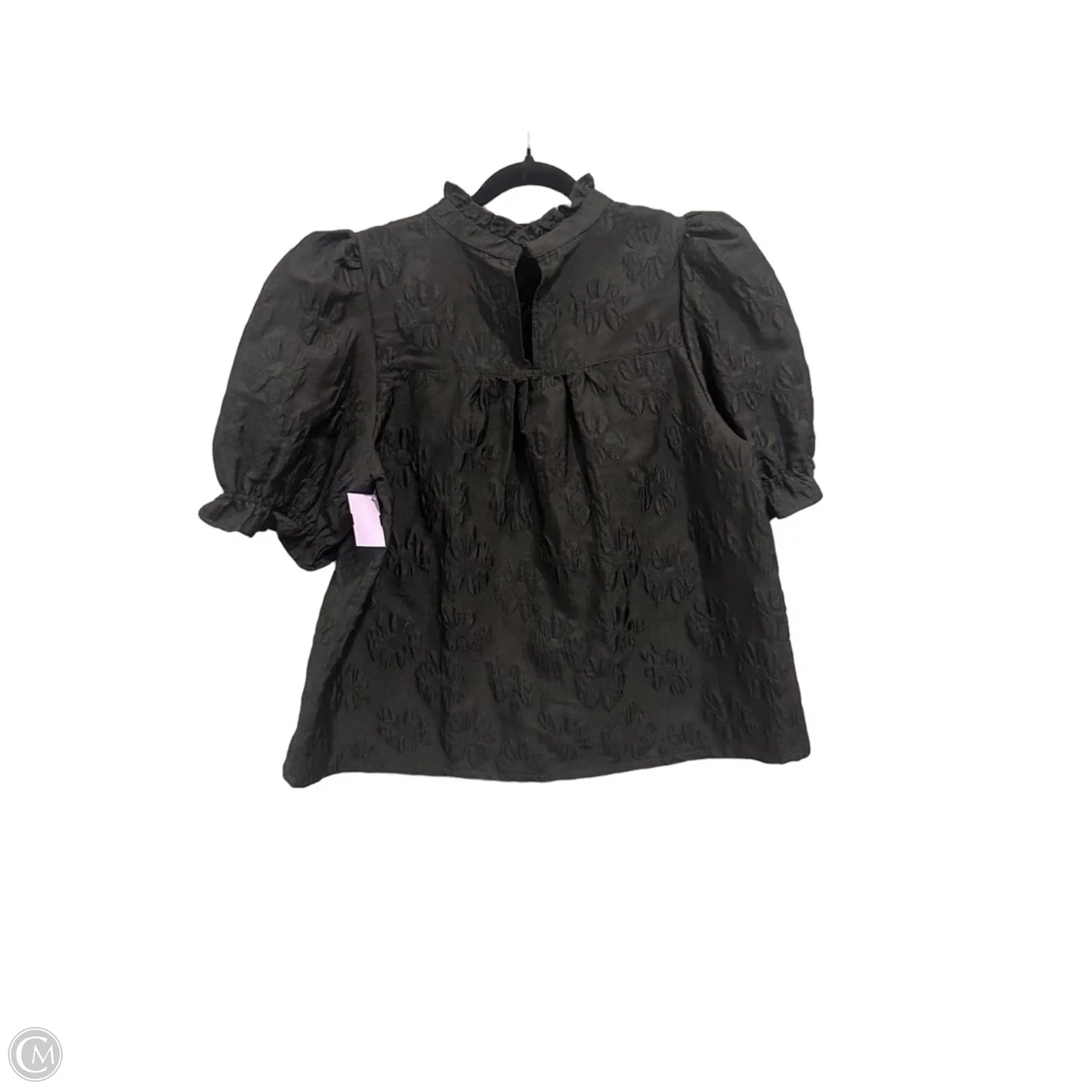 Top Short Sleeve By Tcec In Black, Size: L