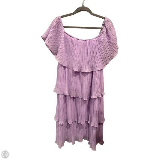 Dress Party Midi By Lulus In Purple, Size: Xl