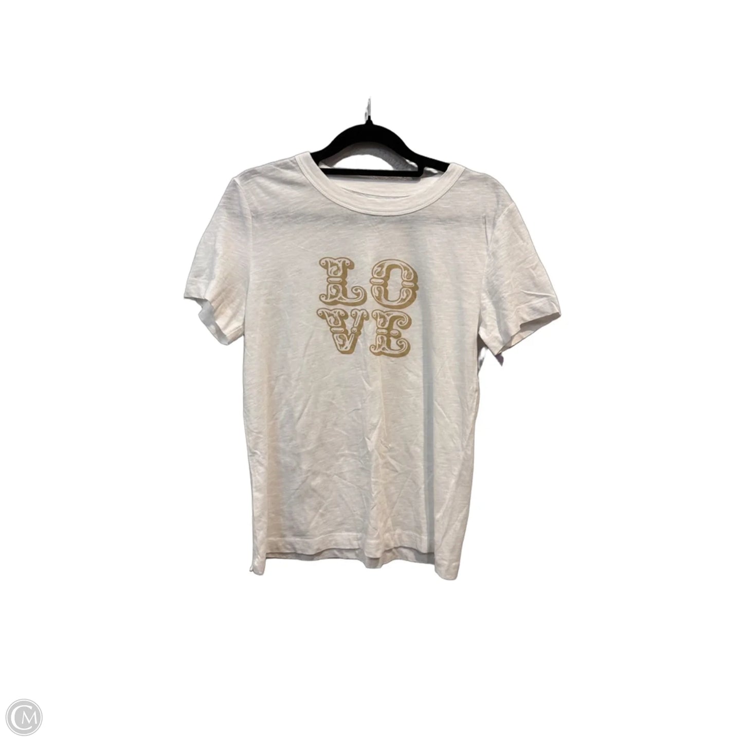 Top Short Sleeve By Loft In White, Size: S
