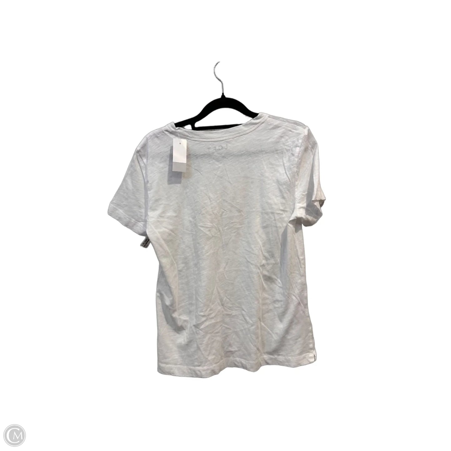 Top Short Sleeve By Loft In White, Size: S