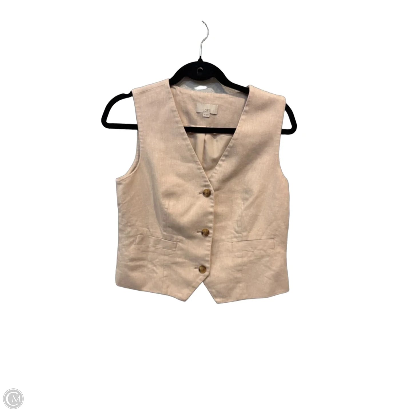 Top Sleeveless By Loft In Beige, Size: Xs