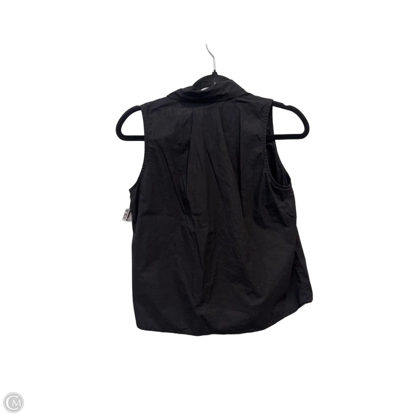 Top Sleeveless By Loft In Black, Size: S