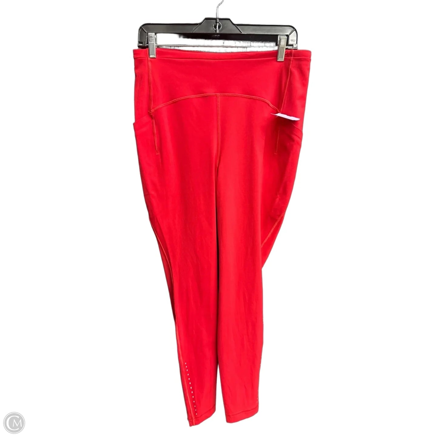 Athletic Leggings By Lululemon In Red, Size: L