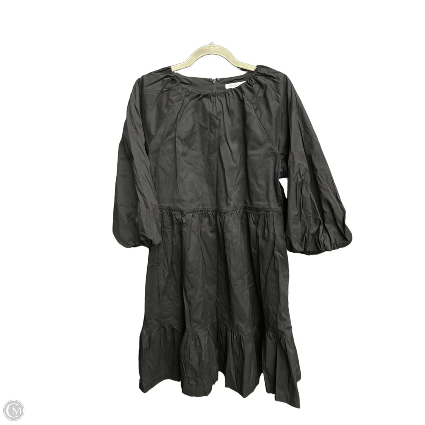 Dress Casual Midi By Chicos In Black, Size: M