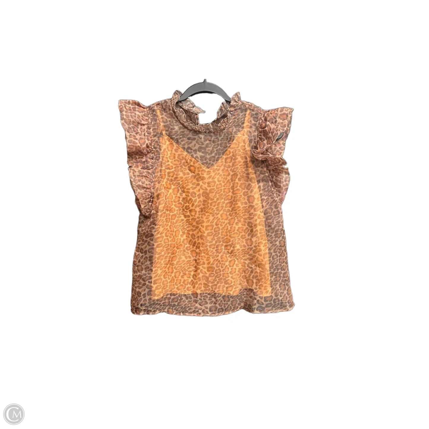 Top Sleeveless By Entro In Leopard Print, Size: S