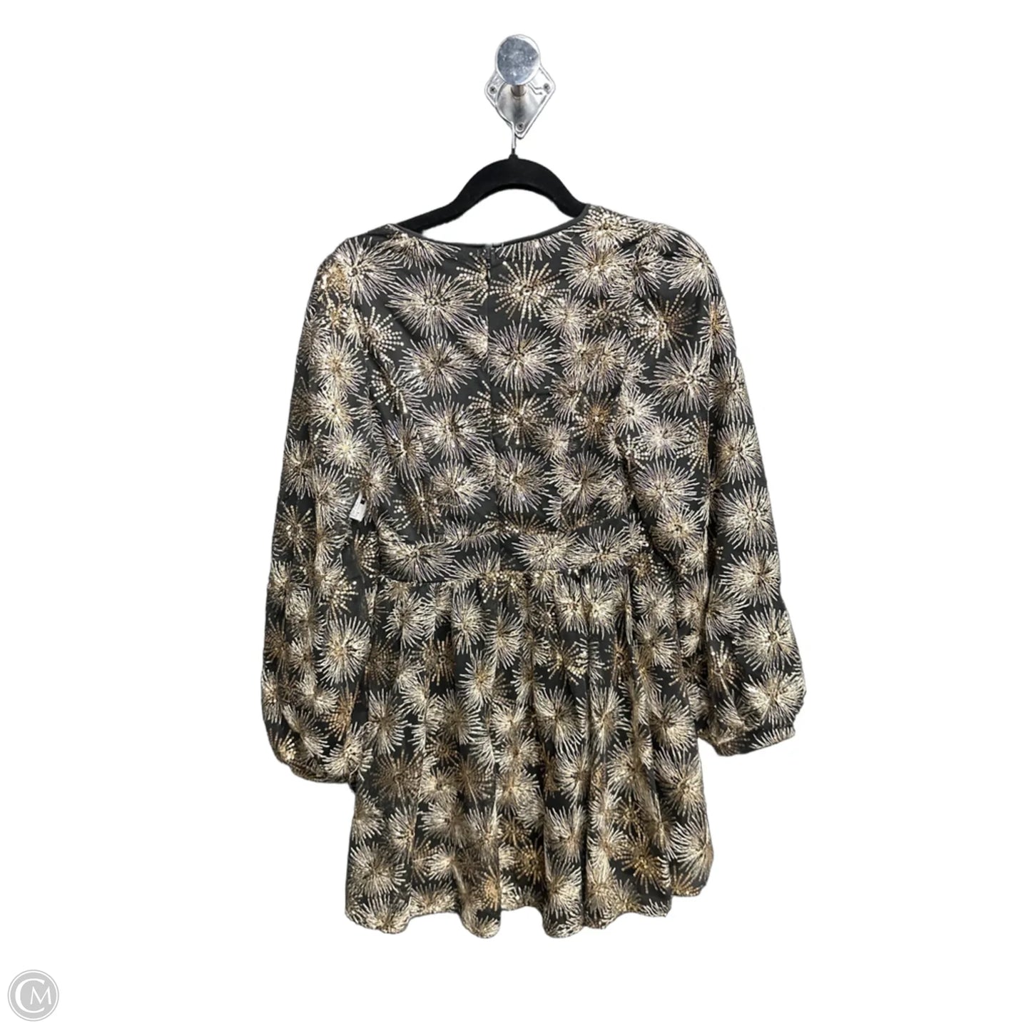 Dress Party Short By Flying Tomato In Black & Gold, Size: S