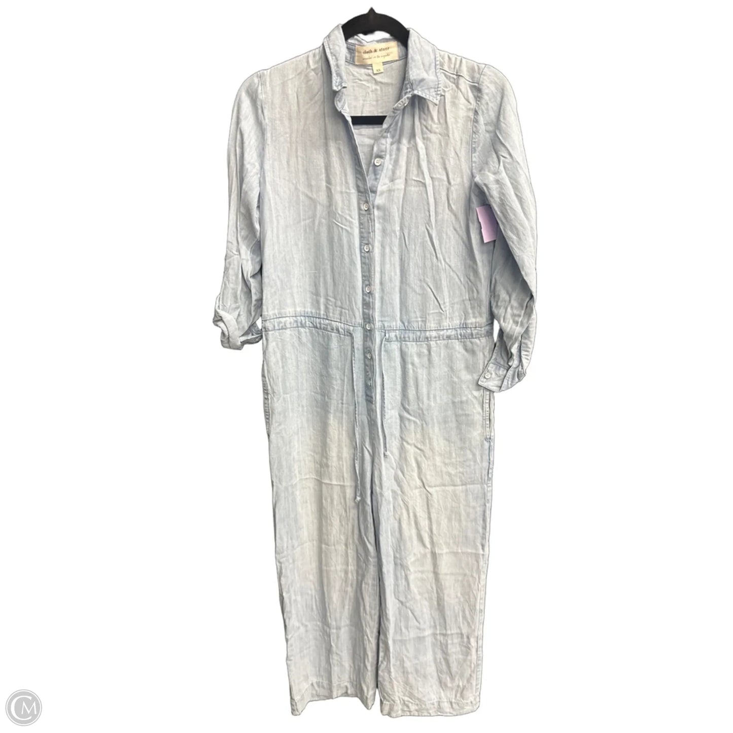 Jumpsuit By Cloth & Stone In Blue Denim, Size: Xs