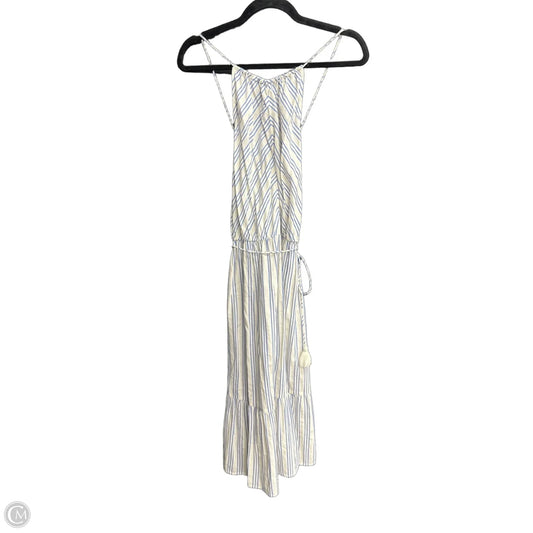 Dress Casual Midi By Loft In Striped Pattern, Size: S