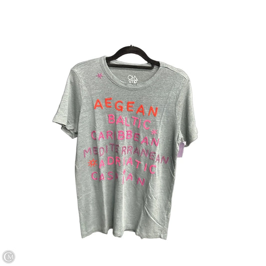 Top Short Sleeve By Anthropologie In Multi-colored, Size: M