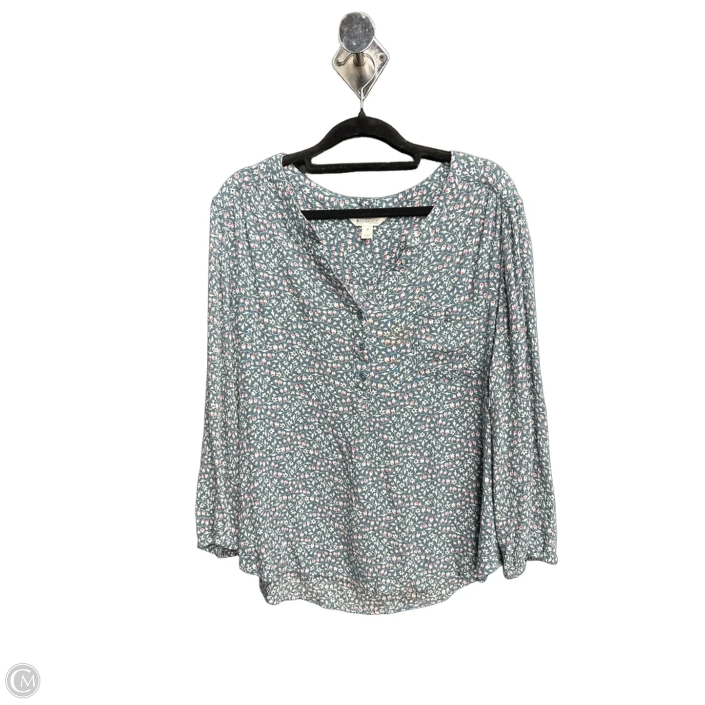 Top Long Sleeve By Market & Spruce In Floral Print, Size: Xl