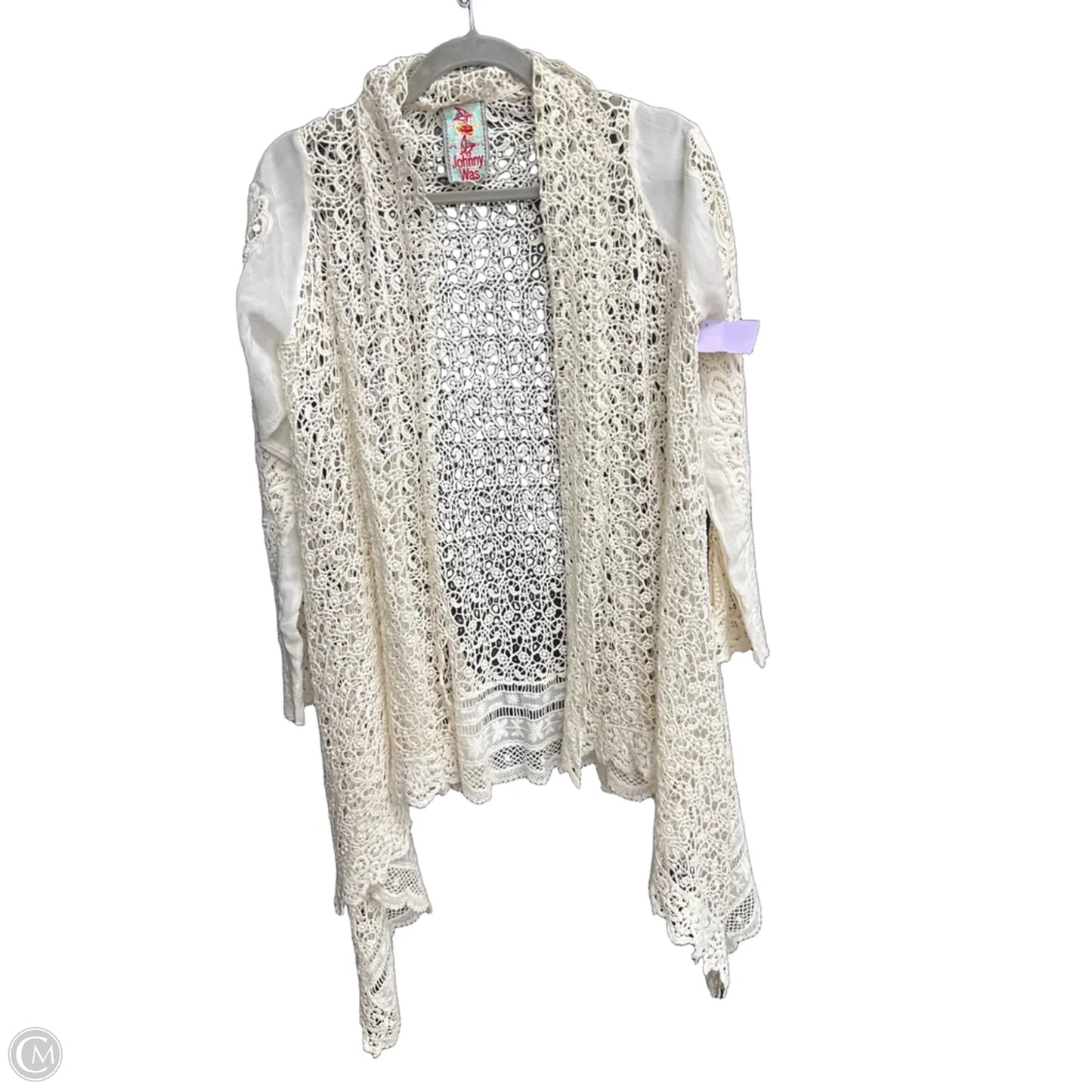 Cardigan By Johnny Was In Cream, Size: S