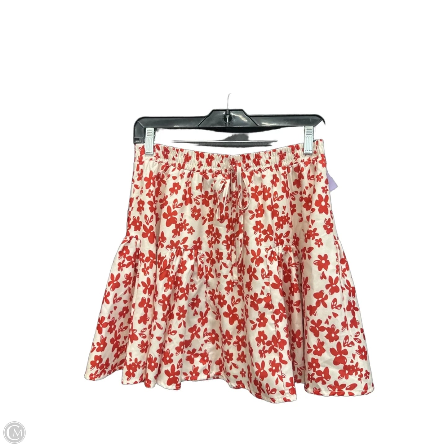 Skirt Mini & Short By Clothes Mentor In Cream & Red, Size: 8