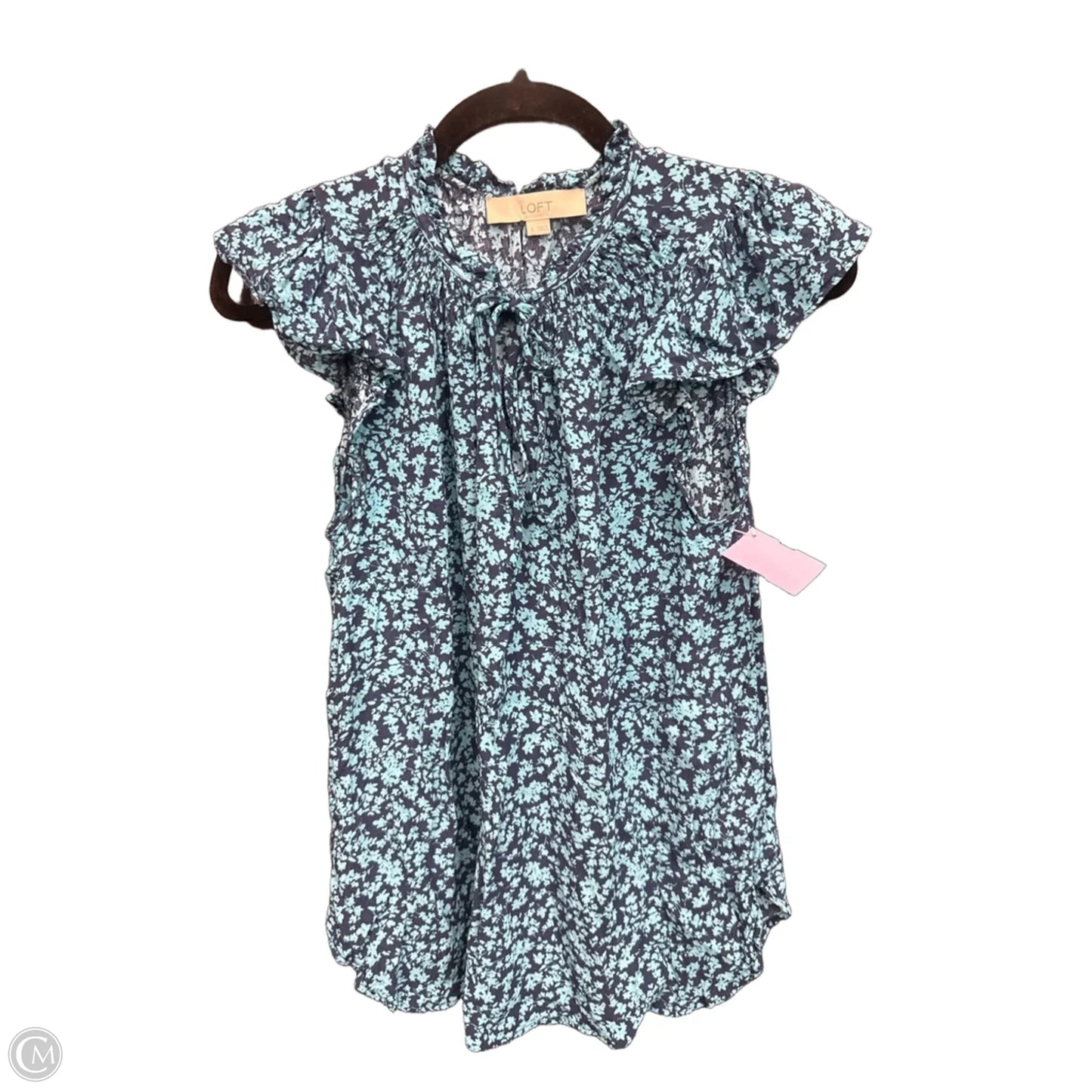 Top Sleeveless By Loft In Blue, Size: S