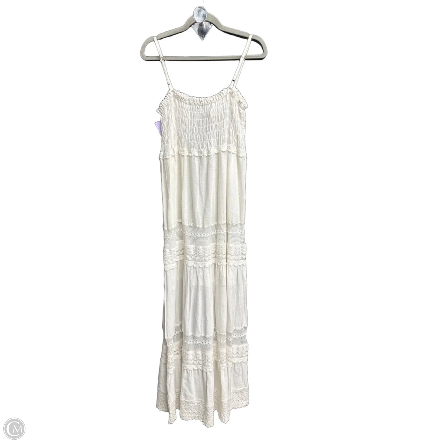 Dress Casual Maxi By Earthbound In Cream, Size: Xl